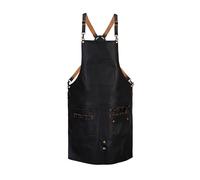 Full Grain Leather Apron Leather Apron Butcher DIY BBQ Cooking Blacksmith Barber woodwork apron (Birthday Gift (Black)