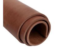 Full Grain Leather Sheet, 4-5mm Thick, Brown Leather, Vegetable Tanned Leather for Crafting, Tooling, Sheath Making (Brown 20 x 40 inches)