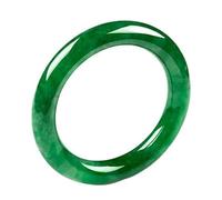 Full Green Jade Bangle,Sun Green Jade Bangles,Ladies Green Floating Flower Round Bar Jade,with Jewelry Box,54-64mm(64mm)