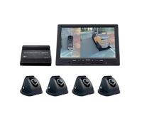 Full HD AHD 1080p 3D Bird View Warehouse Forklift Truck AI BSD 360 Degree Car Backup Camera System(T5 (Normal Version))