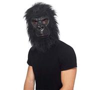 Full Head Gorilla Ape Monkey Mask Latex & Fur Fancy Dress Accessory