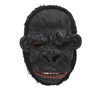 Full Head Gorilla Mask with Black Hair Novelty Halloween Costume Headwear Realistic Animal Mask Scary Monkey Masks Latex Chimp Head Mask Funny Full Face Mask Carnival Party Birthday Cosplay Props
