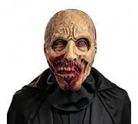 Full Head Horror Cosplay Headgear Breathable Mesh Elastic 3D Cut Party | Breathable Mesh And Elastic 3D Cut Create A Full Head Horror Look For Masquerade Balls, Haunted Houses, And Spooky Photos
