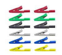 Full Insulated Alligator Crocodile Clip With 2mm Socket Connect 2mm Banana Plug Adapter Test Probe