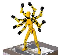Full Joint Action Figure with Movable Limbs | Eight-Armed Cartoon Character Collectible Toy | Adjustable Pose Figurine Desktop Display | Creative Desk Dining Table Decoration | Gift for Fans
