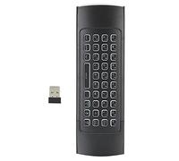 Full Keyboard, Aerial Mouse and TV Remote Control, 2.4G Wireless Transmission, Motion Sensors, Small Size and Lightweight, Backlight Wireless Keyboard with Double Sides Keyboard