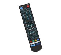 Full Keypad Voice Controller, Backlit Button Layout, Two Mode Remote, Direct Media Access, Living Room Bedroom Setup, Black Housing Voice Remote Control Streaming Box Backlit Keypad Microphone Button