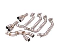 Full Kit Motorcycle Exhaust Front Link Pipe For YZF R6 2017-2020 Slip On Exhaust Pipe Adapter Connector Exhaust Muffler Muffler Exhaust(Color 1)