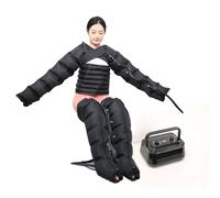 Full Leg Air Compression Massager with Pressotherapy & Lymphatic Drainage - Professional Recovery Boots for Athletes, Lipedema Legs Treatment, and Blood Circulation Enhancement (2 Arms + 2 Legs +