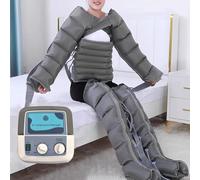 Full Leg Air Compression Massager with Pressotherapy & Lymphatic Drainage - Professional Recovery Boots for Athletes, Lipedema Legs Treatment, and Blood Circulation Enhancement (2 Arms + 2 Legs +
