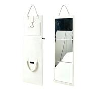 Full Length Foldable Mirror - 108 x 28 cm Hangable Acrylic Wall & Door