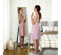 Full Length Mirror Wall Mount Leaning Standing Mirror, Black HOMCOM Black One Size