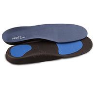 Full Length Orthotic Insoles with Metatarsal pad and Arch Support for Fallen Arches, 11/13 UK, Blue Top Black Sole