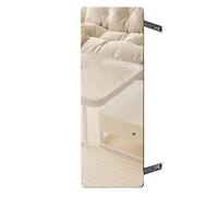 Full-Length Sliding Wardrobe Mirror Rotating & Telescopic Design Black 100x35cm - Ideal for Wardrobe nization Space-Saving Style Upgrade & Home Decor