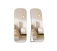 Full length standing mirror with rounded corners