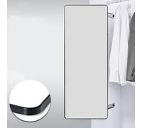 Full-Length Wall-Mounted Mirror, Push-Pull Rotatable Dressing Mirror, Telescopic Folding High-Definition Vanity Mirror, Explosion-Proof Design for Home Use