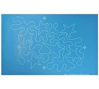 Full Line Stencil - Hancy Creations - Seeing Stars Over All - Edge to Edge Quilting Stencil, Continuous Line Template for Free Motion, Domestic, Hand, Long-Arm Quilting (40070)