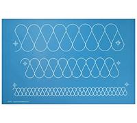 Full Line Stencil - Ribbon Candy - Edge to Edge Nylon Mesh Border Stencil, Continuous Line Template for Free Motion Quilting, Domestic Machine Quilting, Hand Quilting, Long-Arm Quilting (30733)