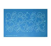 Full Line Stencil Splas of Love - Edge to Edge Nylon Mesh Stencil, Continuous Line Template for Hand Quilting, Free Motion Quilting, Domestic Machine Quilting, Long-Arm Quilting