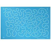 Full Line Stencil - Stipple Quilting Stencil, Continuous Line Template for Free Motion, Domestic, Hand, Long-Arm Quilting (31019)