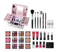 Full Makeup Kit | Eye Shadow Palette Blush Lipstick Makeup Bundle,Safe Waterproof Professional Makeup Kit for Parties, Wedding, Casual