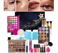 Full Makeup Kit - Portable Face Make Up Set Includes Eyeshadow Palette Lipstick Cosmetic Brush | Face Makeup Kit,for Wife Friend Sister Daughter Family Friends Coworkers