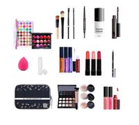 Full Makeup Kit | Travel Makeup Kit,Travel With Cosmetic Bag For Teens Women, Girls, Includes Eyeshadow, Lipstick, Blush, Brushes More
