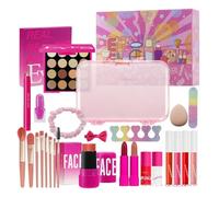 Full Makeup Kit with Everything, Makeup Brush Eyeshadow Lip Gloss Beauty Cosmetics - Smudge-Proof Cosmetics for Stage Theater Photoshoot Travel Dance