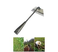 Full Manganese Steel Gardening Hand-held Hoe All-Steel Hardened Hollow Hoe for Backyard Weeding Loosening Planting Hollow Hoe Tool Hand-held All-Steel Hardened Garden Long Handle for Weeding