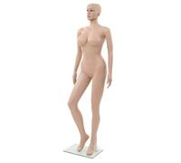 Full mannequin 180cm beige PP glass base 42.5x29.5cm XXL bust movable arms head