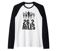 Full Marathon Runner 26.2 Miles Run Runners Running Raglan Baseball Tee