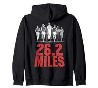 Full Marathon Runner 26.2 Miles Run Runners Running Zip Hoodie