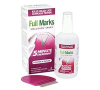 Full Marks Head Lice Solution Spray 150 ml - Fast & Effective Nit Treatment With Comb, Scalp Scrub, Prevention, Kills Nits, Easy Application, Safe For Kids, No Harsh Chemicals
