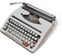 Full Metal Body Typewriter, Electric Typewriter with Correction, Perfect Writer's Literary Gift for Notes Or Letters, Creative Writing