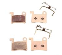 Full Metal Disc Brake For pads for E-Bikes 2 Pairs Engineered for Thermal Efficiency and Sustained Performance on Long Downhill Routes (updated full metal sintering gold)