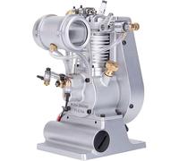 Full Metal Engine Model Kit, MUSA F1-2.7cc Mini Top-Valve Vertical Single-Cylinder Four-Stroke Air-Cooled Internal Combustion Mechanical Craftsmanship Model (RTR Version)