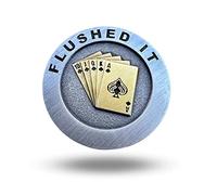 Full Metal Markers Poker Chip Magnetic Metal Golf Ball Marker with Hat Clip for Men and Women - Unique Marker for Putting Green - Golf Accessories - 1 Ball Marker + 1 Hat Clip