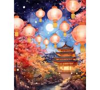 Full Moon Architecture 90 Piece Jigsaw Puzzles for Adults, Fun jigsaw puzzles 90 pieces, Challenging Puzzle Perfect for Game Nights, Finished Puzzle Size is 25x20cm
