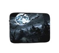 Full Moon Bat Laptop Sleeve Case 10 Inch Suitable for Notebook Computer Tablet Traveling Carrying Simple Case