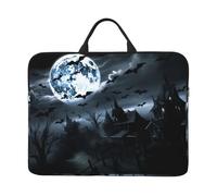 Full Moon Bat Pattern Laptop Sleeve Case 14 in Suitable for Notebook Computer Tablet Traveling Carrying Simple Case