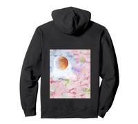Full moon blooms on cherry blossom Pullover Hoodie