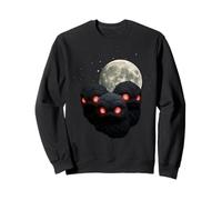 Full Moon Creepy Cute Furry Night Sprites Red Eyes Sweatshirt