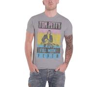 Tom Petty Men's Full Moon Fever (Soft Hand Inks) Slim Fit T-Shirt Sport - grey - XL