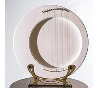 Full Moon Harp Gifts, 11 Strings Large Lyre Harp, Stringed Instrument with Tuning Wrench, Pick,Strings, Bag, Harp Instruments Gift for Music Lovers, Beginners, Children, Adults/84 (Color : Stainless