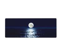 Full Moon in Night Mouse Pad 12x31.5in Large Desk Mat for Gaming & Work