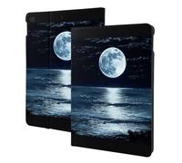 Full Moon in Night Printed Tablet Case for Ipad 7th Generation 10.2", Pu Leather Non-Slip Tablet Cases Shockproof Stand Cover with Auto Sleep/Wake Cover