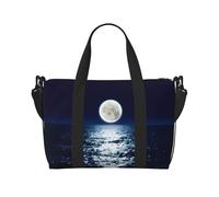 Full Moon in Night Printed Travel Duffel Bag Foldable Gym Duffel Bag Suitable for Travel Work Gym etc