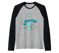 Full Moon Outdoor Forest Tree Moonlight Wildlife Nature Raglan Baseball Tee