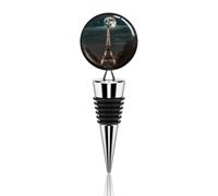Full Moon Paris Eiffel Tower Bottle Stoppers Wine Bottle Stoppers Reusable Bottle Saver Sealer Wine Corks for Wine Champagne Beer Spirits Collection