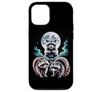 Full Moon Raccoon Trio Night Forest Wildlife Case for iPhone 12/12 Pro
